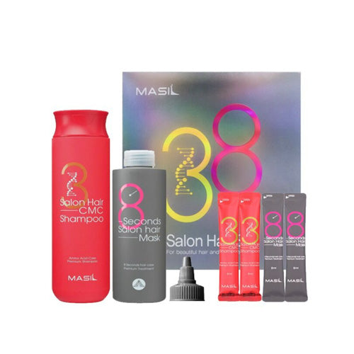 [MASIL] Kit para Tratamento Capilar 3 Salon Hair CMC Shampoo + 8 Seconds Salon Hair Mask 🇰🇷