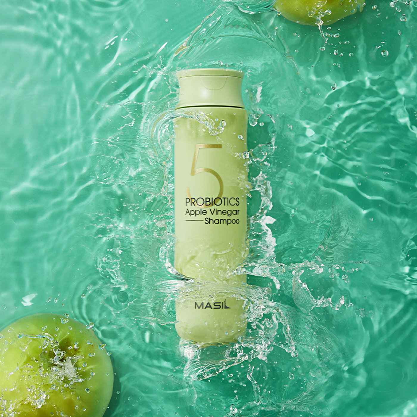 [MASIL] Shampoo Tratamento Couro Cabeludo 5 Probiotics Apple Vinegar Shampoo 300ml 🇰🇷