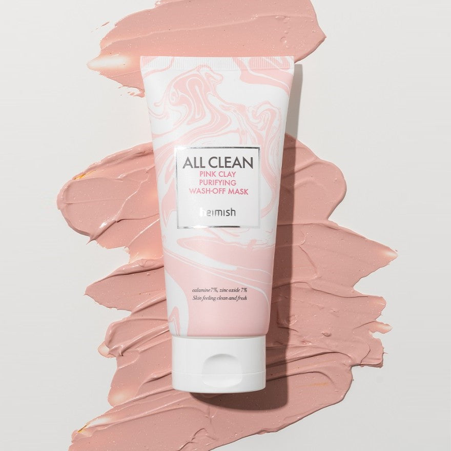 [heimish] Máscara de Argila Limpeza Facial All Clean Pink Clay Purifying Wash Off Mask 150g 🇰🇷