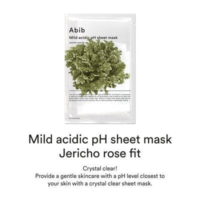 [Abib] Máscara Facial Revitalizante Mild Acidic pH Sheet Mask Jericho Rose Fit (5 unid.) 🇰🇷