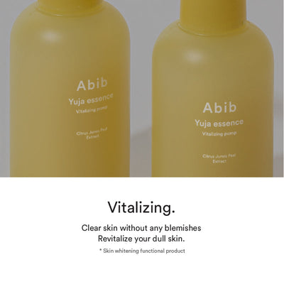 [Abib] Hidratante Essence Facial Clareador de Manchas com Vitamina C Yuja Essence Vitalizing Pump 50ml 🇰🇷
