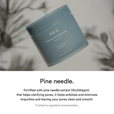[Abib] Algodão Esfoliante Vegano Pré Umedecido Removedor de Cravos Pine Needle Pore Pad Clear Touch (75 unid.) 🇰🇷