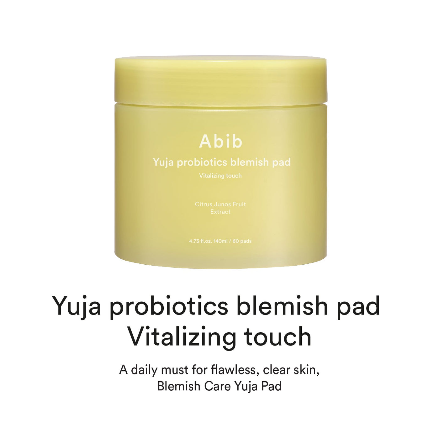 [Abib] Algodão Pré Umedecido Clareador de Manchas Yuja Probiotics Blemish Pad Vitalizing Touch (75 unid.) 🇰🇷