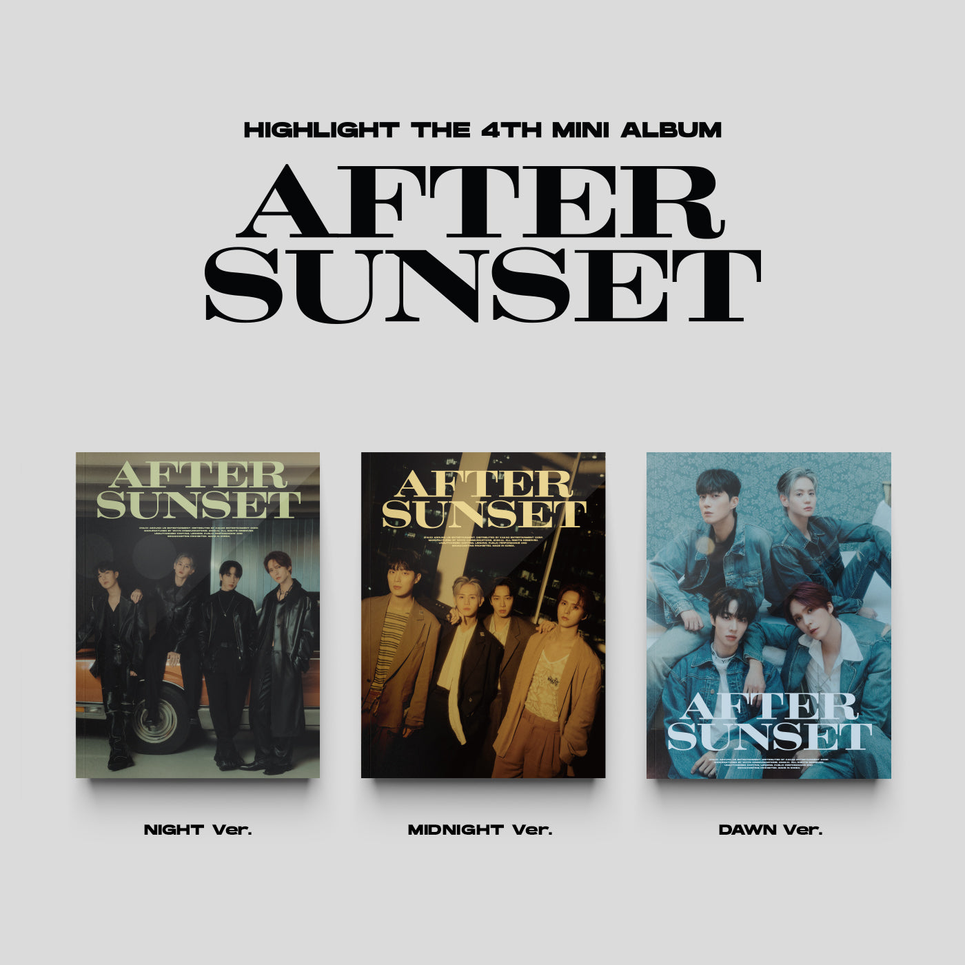 Highlight THE 4th MINI ALBUM [AFTER SUNSET] 🇰🇷