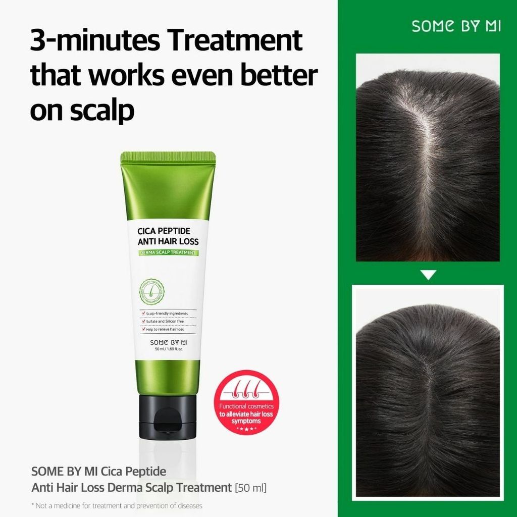 [SOME BY MI] Tratamento Queda Capilar Cica Peptide Anti Hair Loss Derma Scalp Treatment 50ml 🇰🇷