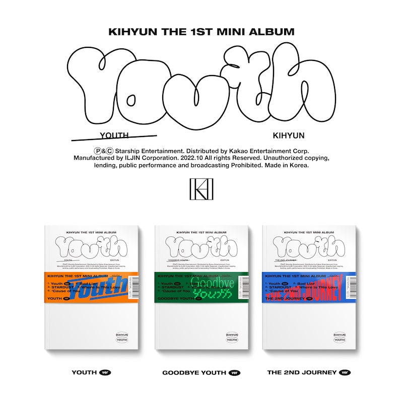 Kihyun (Monsta X) 1st Mini Album [YOUTH] 🇰🇷
