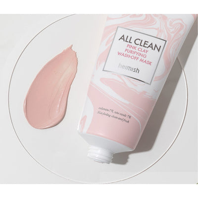 [heimish] Máscara de Argila Limpeza Facial All Clean Pink Clay Purifying Wash Off Mask 150g 🇰🇷