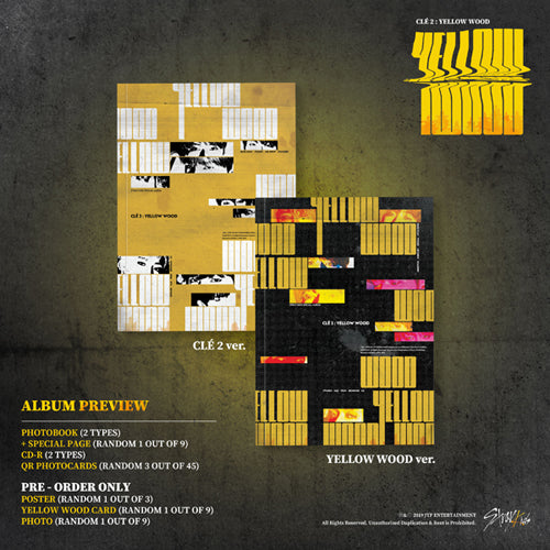 Stray Kids Special Album - [Clé 2 : Yellow Wood] (Normal Edition) (Random Version) 🇰🇷