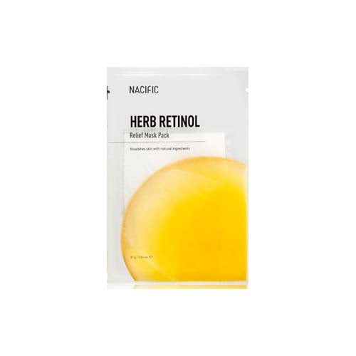 [Nacific] Máscara Facial Hidratante com Retinol Herb Retinol Relief Mask Pack (5 unid.) 🇰🇷