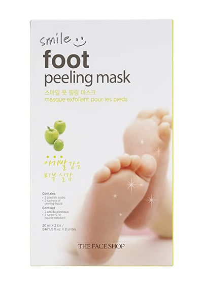 [THE FACE SHOP] Máscara Esfoliante para Pés (1 PAR) Smile Foot Peeling Mask 20ml*2ea (10 PARES.) 🇰🇷
