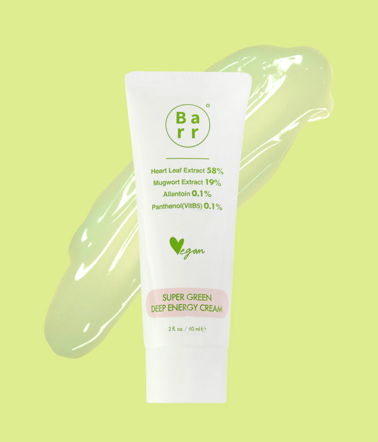 [Barr Cosmetics] Creme Hidratante Vegano Super Green Deep Energy Cream 60ml 🇰🇷