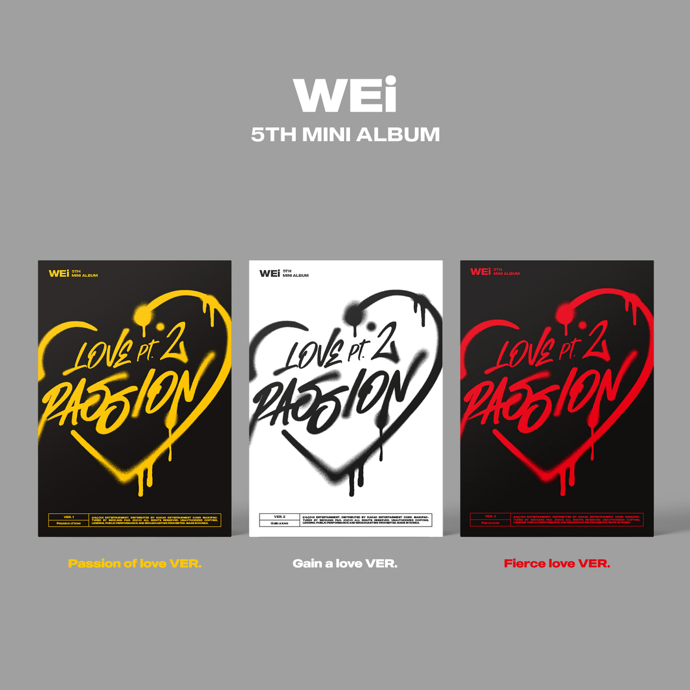 WEi 5th Mini Album [Love Pt.2 : Passion] 🇰🇷