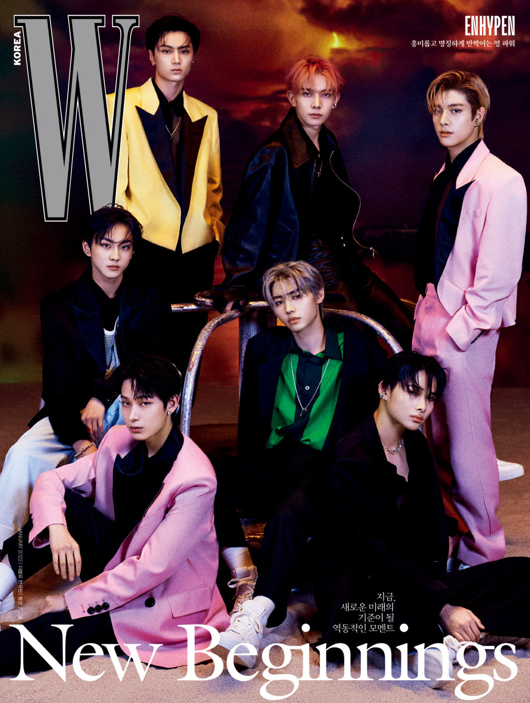 ENHYPEN Magazine W Korea 2022 January [Cover : ENHYPEN] 🇰🇷