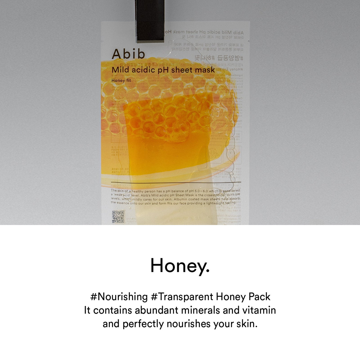 [Abib] Máscara Facial Nutritiva Mild Acidic pH Sheet Mask Honey Fit (5 unid.) 🇰🇷