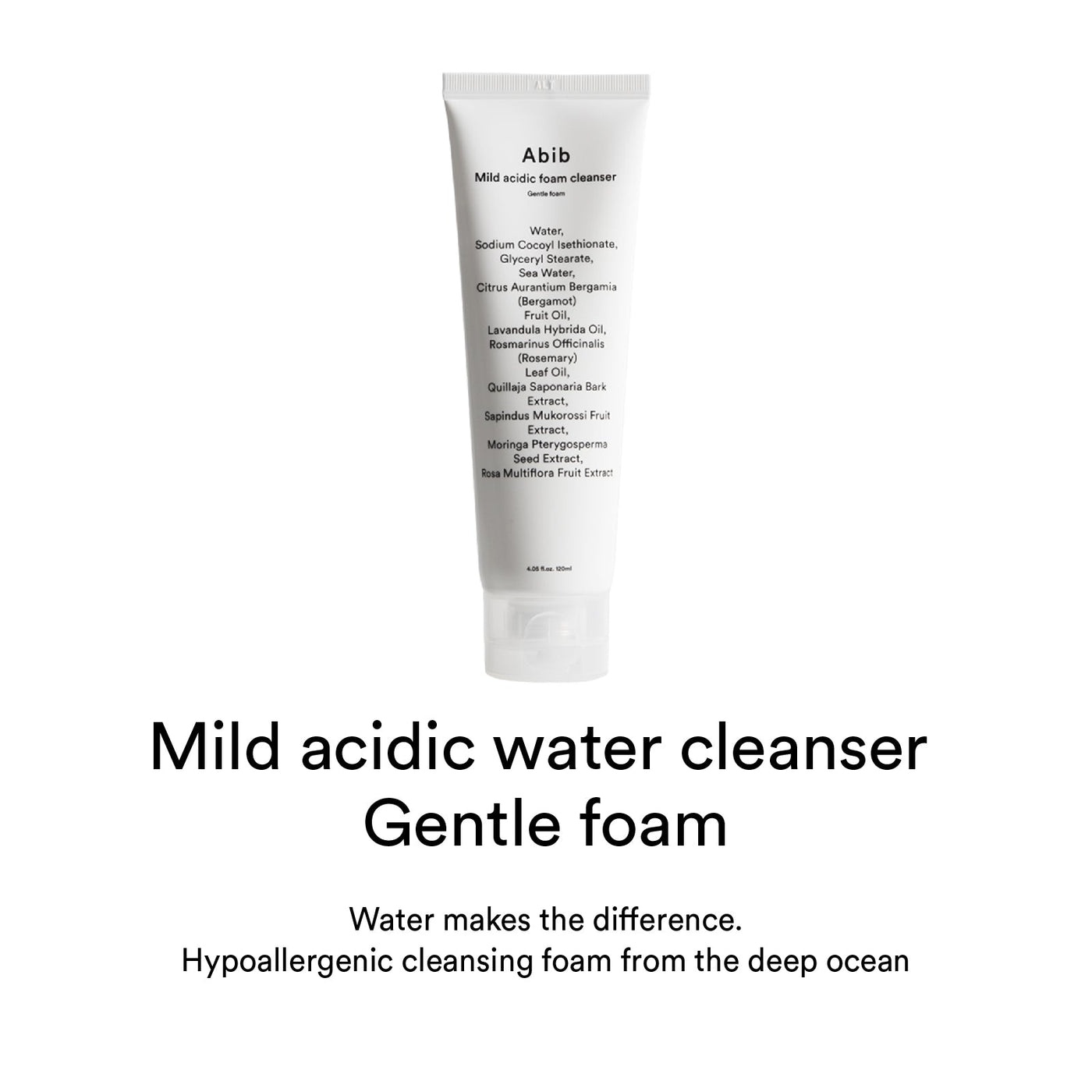 [Abib] Espuma de Limpeza Facial para Pele Sensível Mild Acidic Foam Cleanser Gentle Foam 120ml 🇰🇷