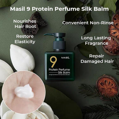 [MASIL] Finalizador Hidratante para Cabelo 9 Protein Perfume Silk Balm 180ml 🇰🇷