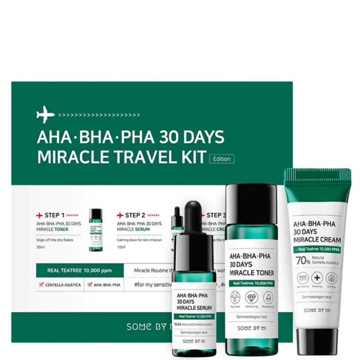 [SOME BY MI] Kit Viagem para Pele Oleosa e Acneica AHA BHA PHA 30 Days Miracle Travel Kit 🇰🇷
