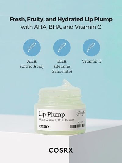 [COSRX] Hidratante e Preenchedor Labial AHA BHA Vitamina C Refresh AHA BHA Vitamin C Lip Plumper 20g 🇰🇷