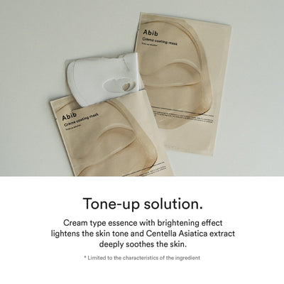 [Abib] Máscara Facial Hidratante Crème Coating Mask Tone-Up Solution 17g. (5 unid.) 🇰🇷
