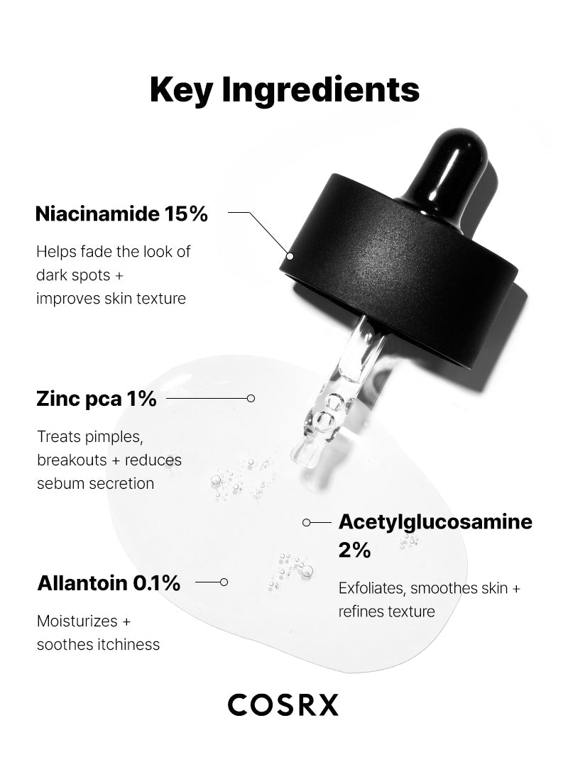 [COSRX] Sérum Controle de Poros e Acne The Niacinamide 15 Serum 20ml 🇰🇷