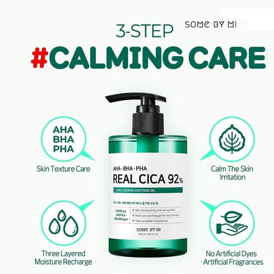 [SOME BY MI] Hidratante Gel Calmante AHA BHA PHA Real Cica 92% Cool Calming Soothing Gel 300ml 🇰🇷