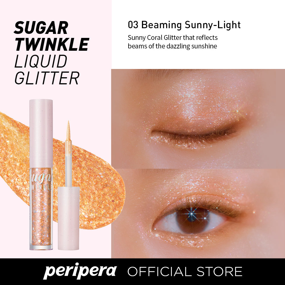 [Peripera] Sombra Líquida com Glitter Sugar Twinkle Liquid Glitter 1.9g (3 Cores) 🇰🇷