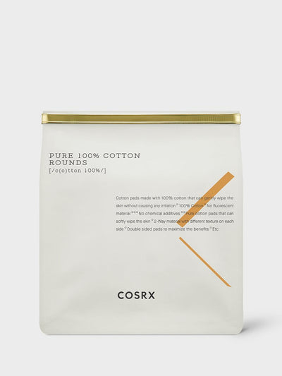 [COSRX] Algodão de 2 vias Pure 100% Cotton Rounds 80un. 🇰🇷