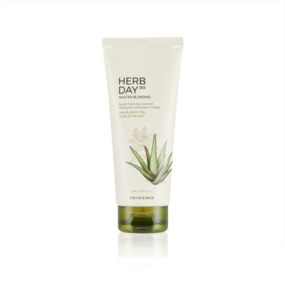 [THE FACE SHOP] Limpador Facial Aloe e Chá Verde Herbday 365 Cleansing Foam Aloe&Green Tea 170ml 🇰🇷