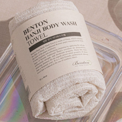 [Benton] Toalha Esponja Esfoliante Fibras Hanji Body Wash Towel 🇰🇷