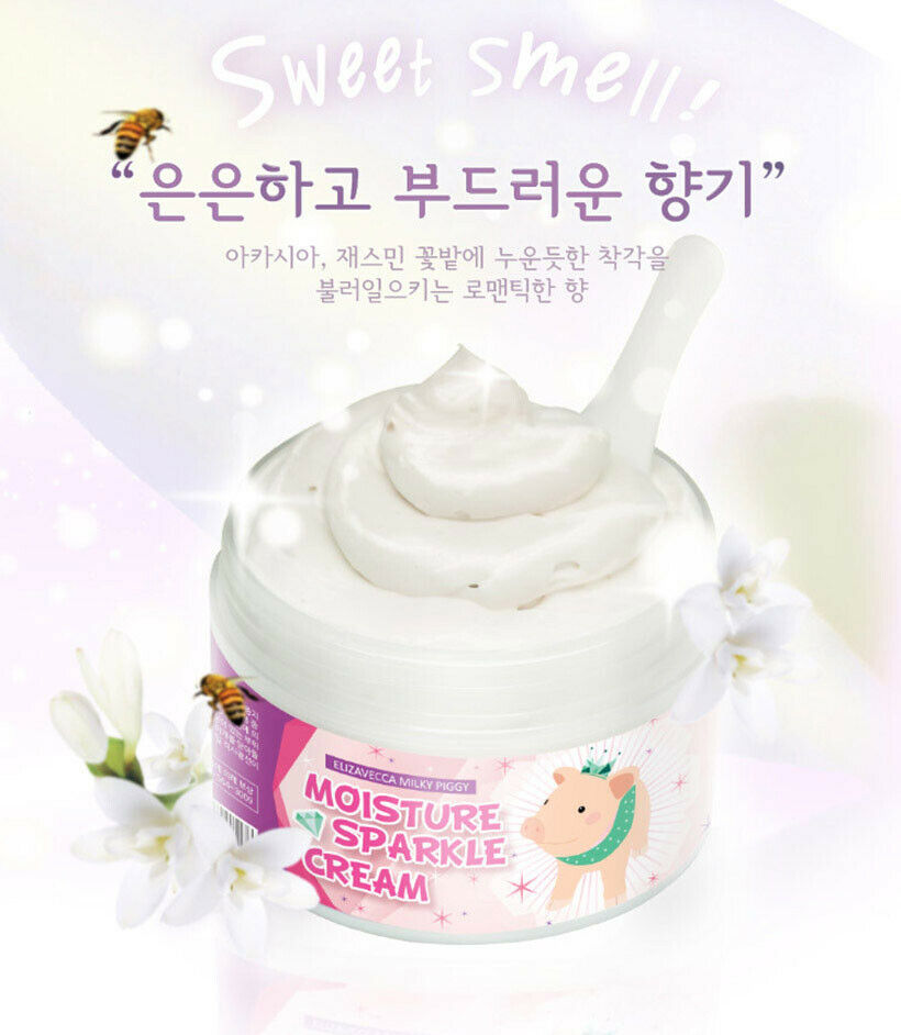 [Elizavecca] Creme Hidratante Milky Piggy Moisture Sparkle Cream 100ml 🇰🇷