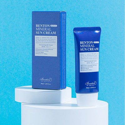 [Benton] Protetor Solar FPS50+++ Skin Fit Mineral Sun Cream 🇰🇷