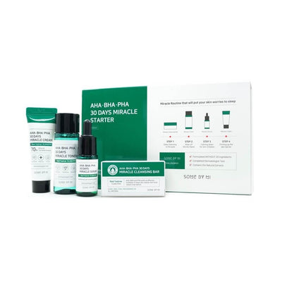 [SOME BY MI]  Kit Skincare Completo para Pele Oleosa AHA.BHA.PHA 30 Days Miracle Starter Kit 🇰🇷