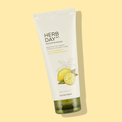 [THE FACE SHOP] Limpador Facial Lima e Toranja Herbday 365 Cleansing Foam Lemon&Grapefruit 170ml 🇰🇷