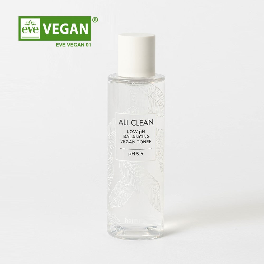 [heimish] Tônico Facial Vegano All Clean low pH Balancing Vegan Toner 150ml 🇰🇷