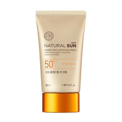 [THE FACE SHOP] Protetor Solar Facial Duradoura Natural Sun Eco Power Long Lasting Sun Block SPF50/PA+++ 50ml 🇰🇷