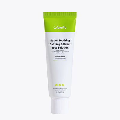 [Jumiso] Creme Hidratante Vegano para Clareamento de Manchas e Combate a Rugas Super Soothing Calming & Relief Teca Solution Facial Cream 50ml 🇰🇷